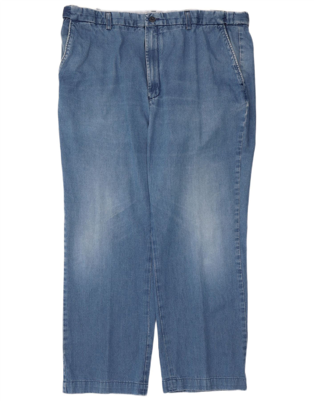 Marks & Spencer Mens Blue Harbour Straight Jeans W42 L28 Blue Cotton