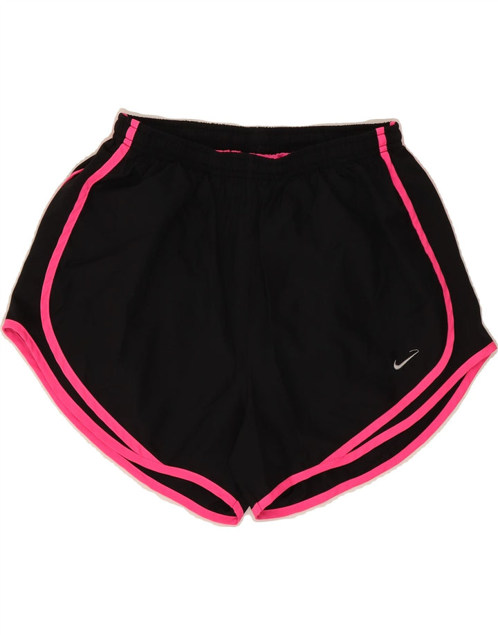 NIKE Womens Dri Fit Sport Shorts UK 12 Medium Black Polyester Vintage Nike and Second-Hand Nike from Messina Hembry 