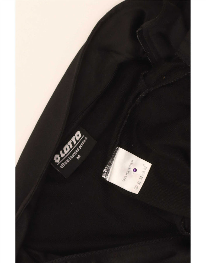 Lotto Mens Tracksuit Top Jacket Medium Black Polyester