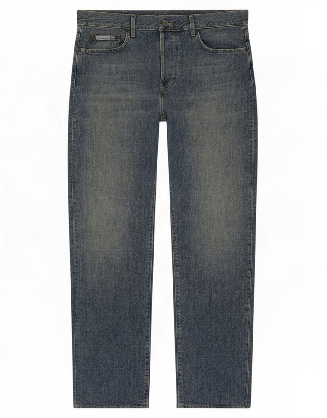 Calvin Klein Mens Straight Jeans W32 L33 Blue