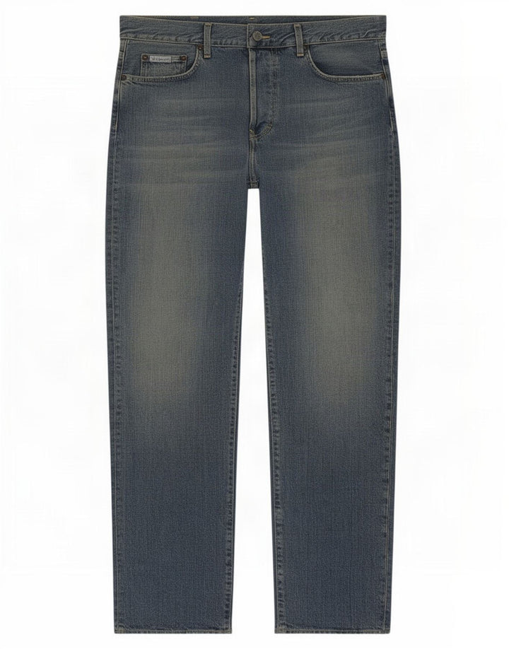 Calvin Klein Mens Straight Jeans W32 L33 Blue