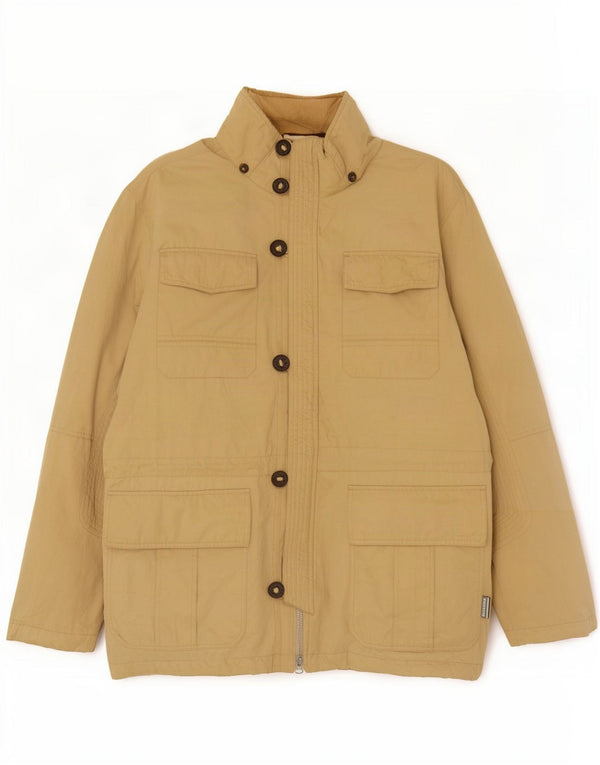 Diadora Mens Padded Jacket UK 42 XL Beige Cotton