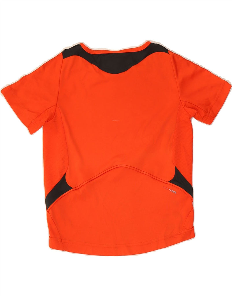 ADIDAS Boys Climacool T-Shirt Top 5-6 Years Orange Polyester Vintage Adidas and Second-Hand Adidas from Messina Hembry 