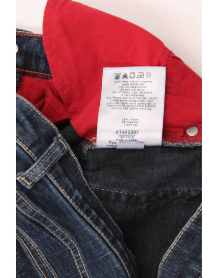Marks & Spencer Womens Per Una Bootcut Jeans UK 12 Medium W30 L32 Navy Blue