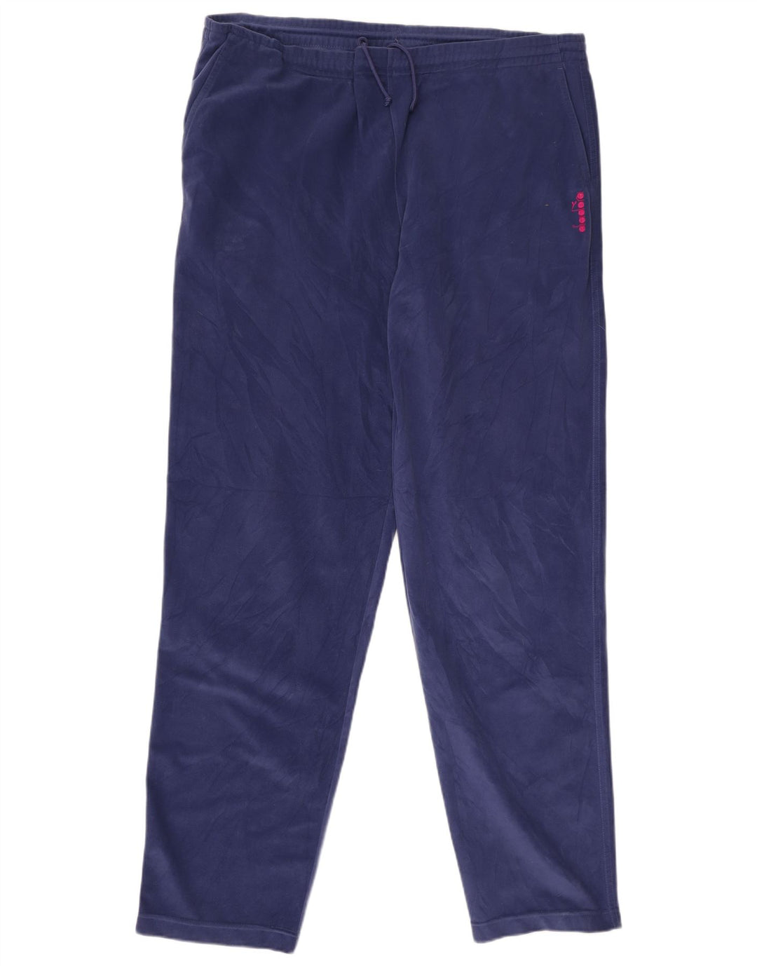 Diadora Mens Full Tracksuit UK 48 2XL Navy Blue Colourblock Polyester