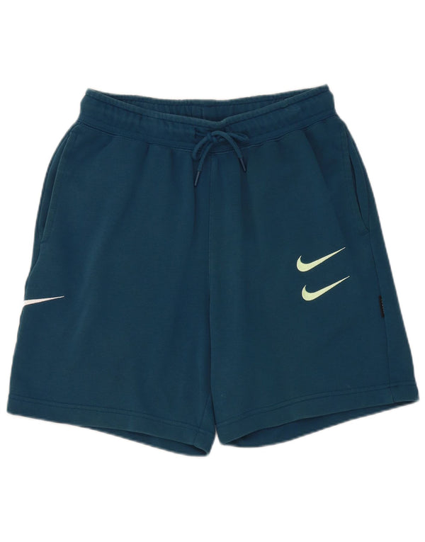 Nike Mens Graphic Sport Shorts Small Blue Cotton