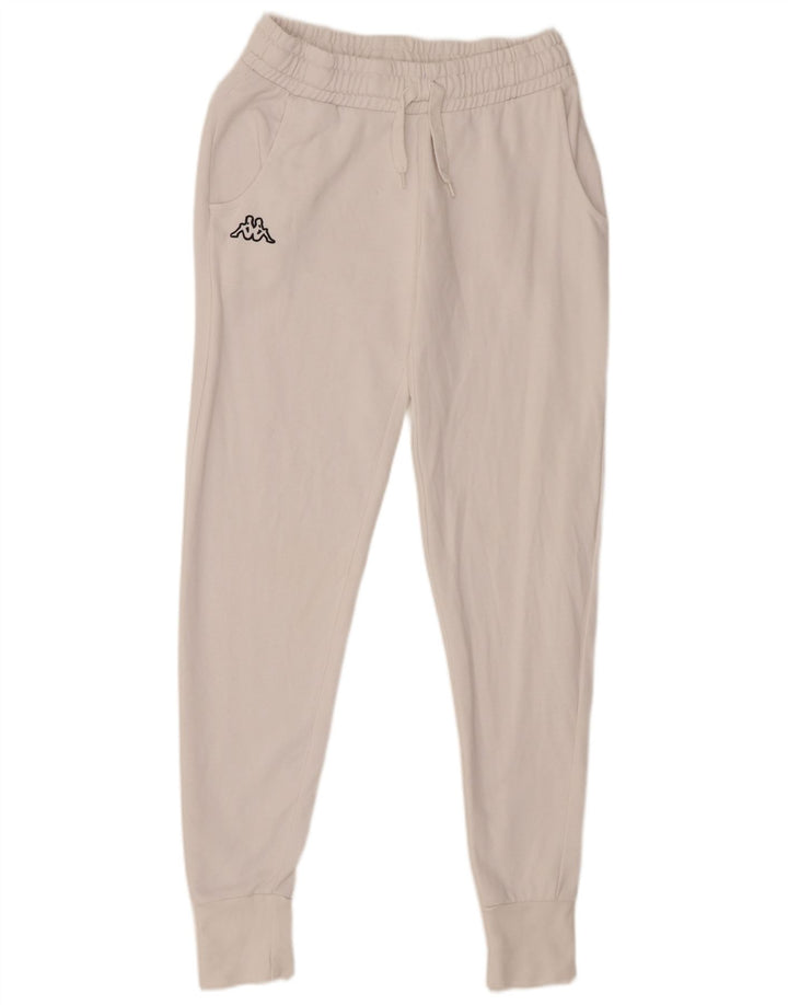 Kappa Womens Tracksuit Trousers Joggers UK 12 Medium White