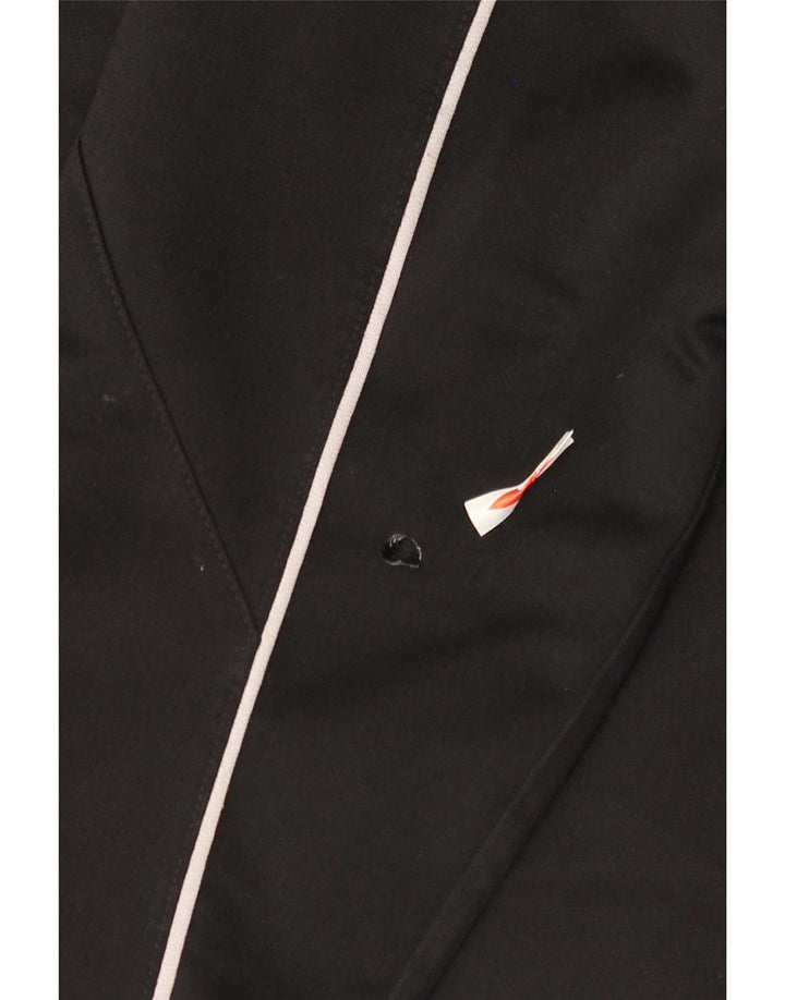 Adidas Mens Tracksuit Top Jacket UK 42/44 Large Black Colourblock Polyester