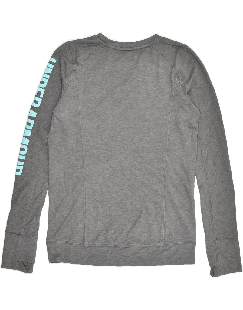 UNDER ARMOUR Mens Graphic Sweatshirt Jumper Small Grey | Vintage Under Armour | Thrift | Second-Hand Under Armour | Used Clothing | Messina Hembry 