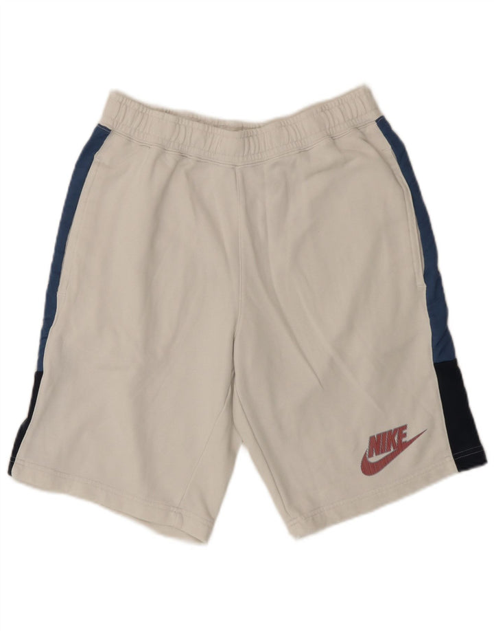 Nike Mens Sport Shorts Medium White Colourblock Cotton