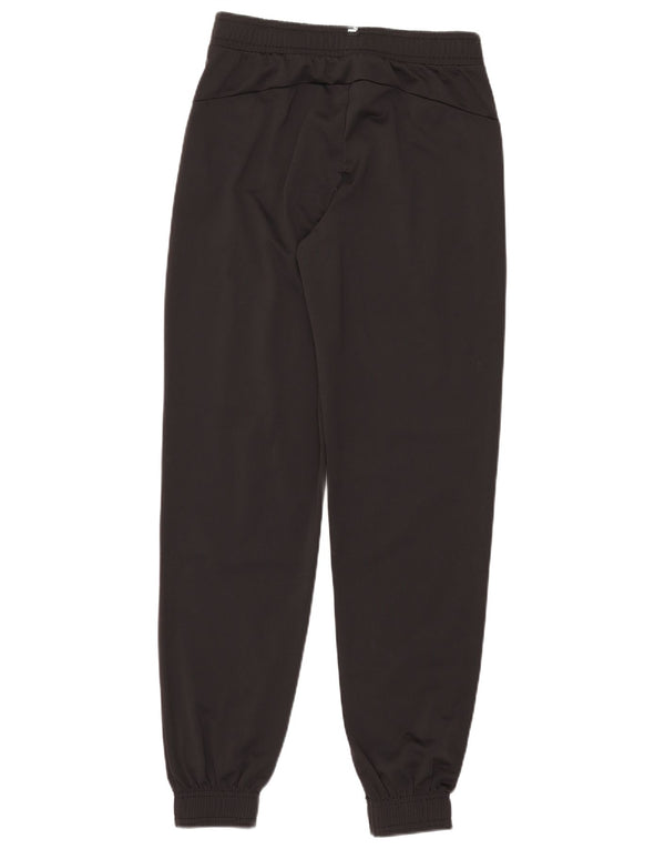 Puma Boys Tracksuit Trousers Joggers 15-16 Years Black Polyester