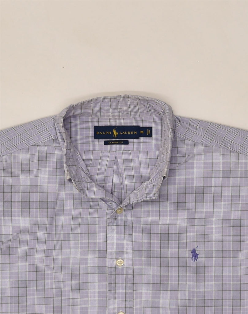 RALPH LAUREN Mens Classic Fit Shirt Medium Blue Check Cotton | Vintage Ralph Lauren | Thrift | Second-Hand Ralph Lauren | Used Clothing | Messina Hembry 