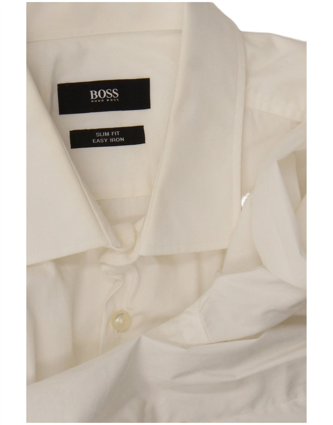 Hugo Boss Mens Slim Fit Shirt Medium White