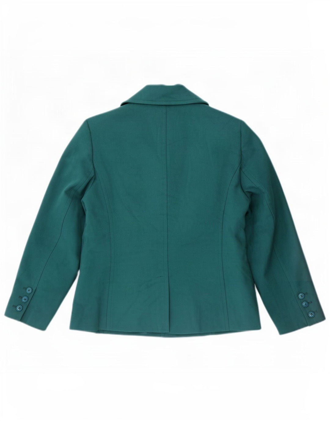 Marks & Spencer Womens Pea Coat UK 16 Large Green Polyester