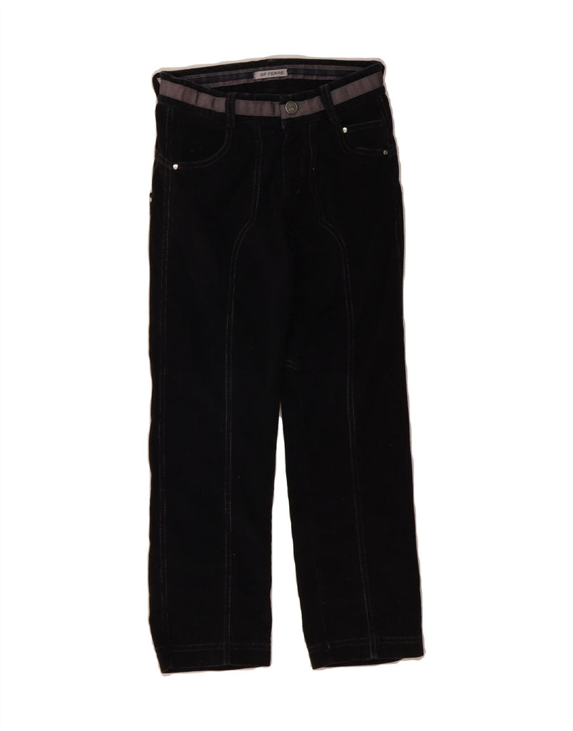 GIANFRANCO FERRE Boys Straight Corduroy Trousers 5-6 Years W24 L24 Black Vintage Gianfranco Ferre and Second-Hand Gianfranco Ferre from Messina Hembry 