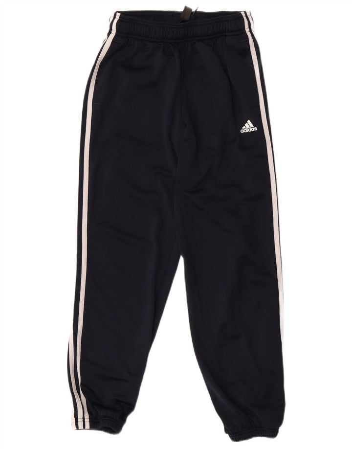 Adidas Boys Tracksuit Trousers Joggers 11-12 Years  Navy Blue Polyester