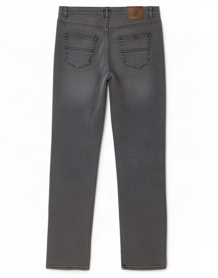 Trussardi Mens Straight Jeans W36 L34 Grey Cotton
