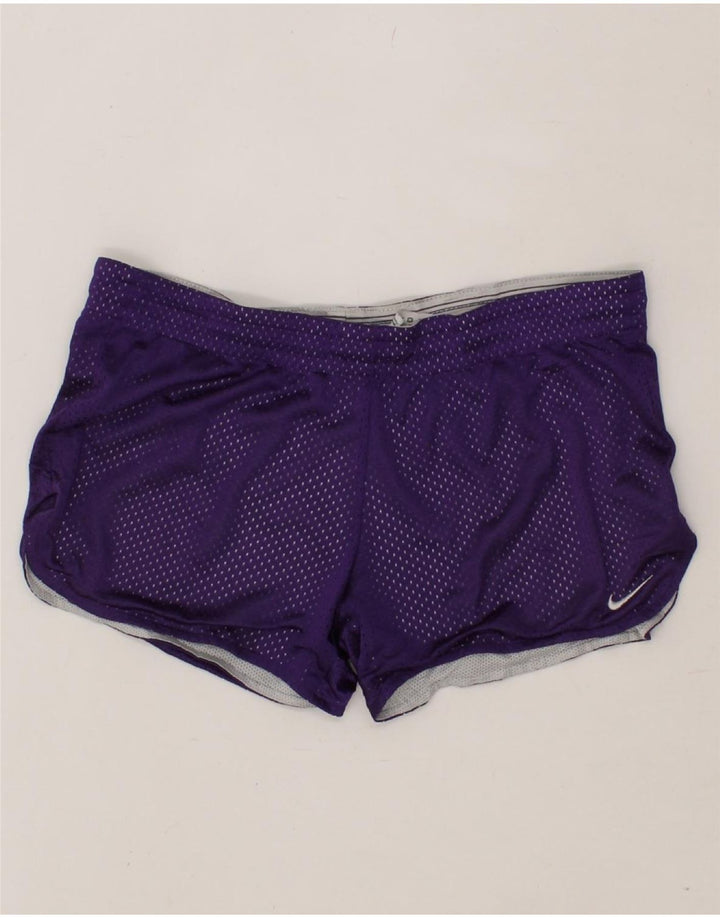 NIKE Womens Sport Shorts US 4/6 Small Purple Polyester Vintage Nike and Second-Hand Nike from Messina Hembry 