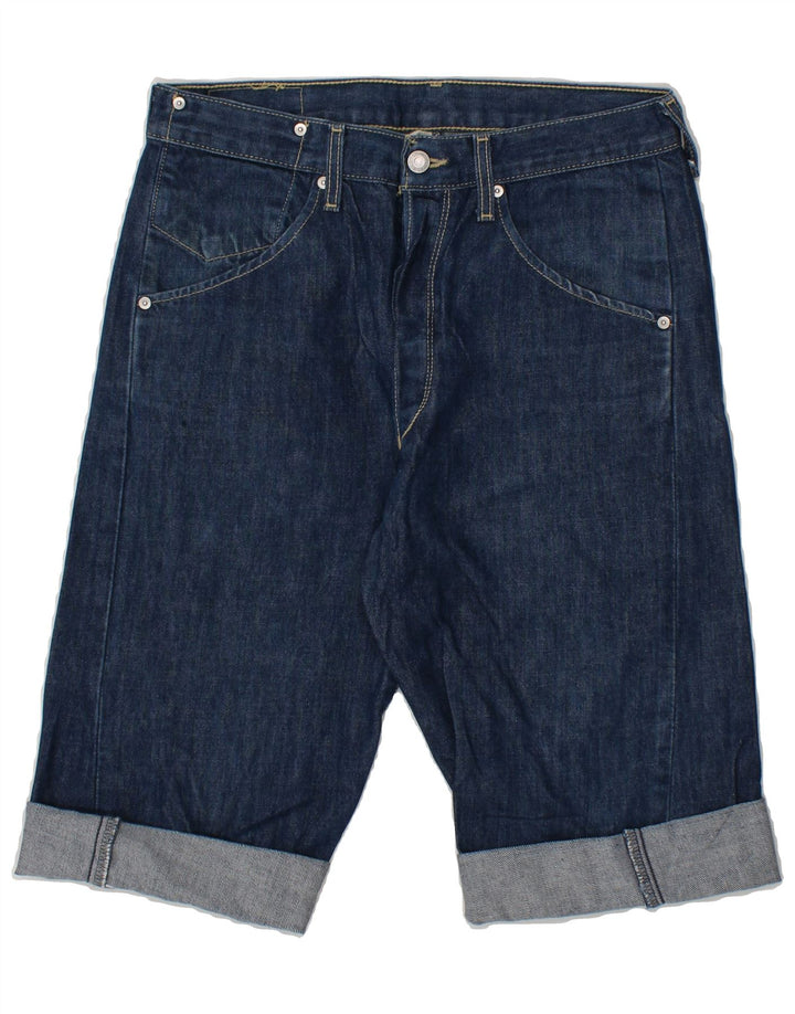 LEVI'S Womens Denim Shorts W32 Large Navy Blue Vintage Levi's and Second-Hand Levi's from Messina Hembry 