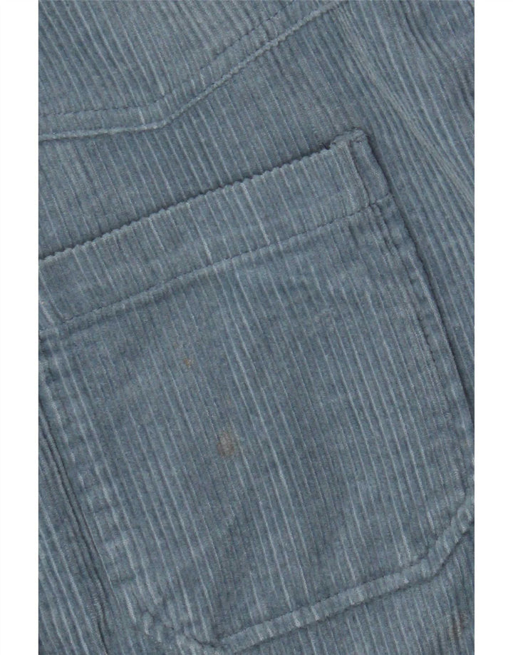 Zara Womens Oversized Corduroy Shirt UK 14 Medium Blue Cotton