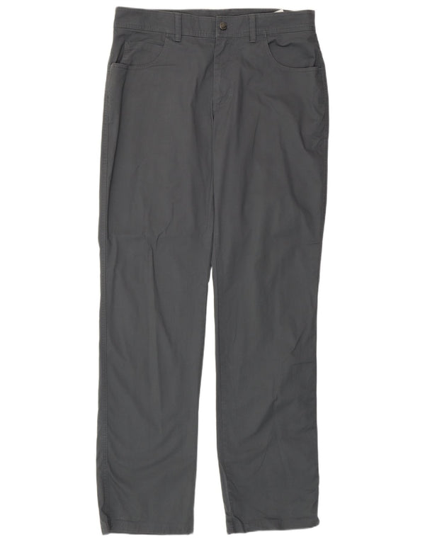 Columbia Mens Straight Casual Trousers W32 L34 Grey Cotton