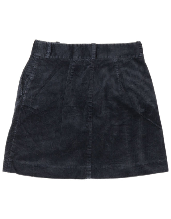 Tommy Hilfiger Womens Corduroy Skirt US 8 Medium W28  Navy Blue Cotton