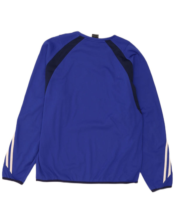 Adidas Mens Climawarm Top Long Sleeve UK 40/42 Medium Navy Blue Colourblock