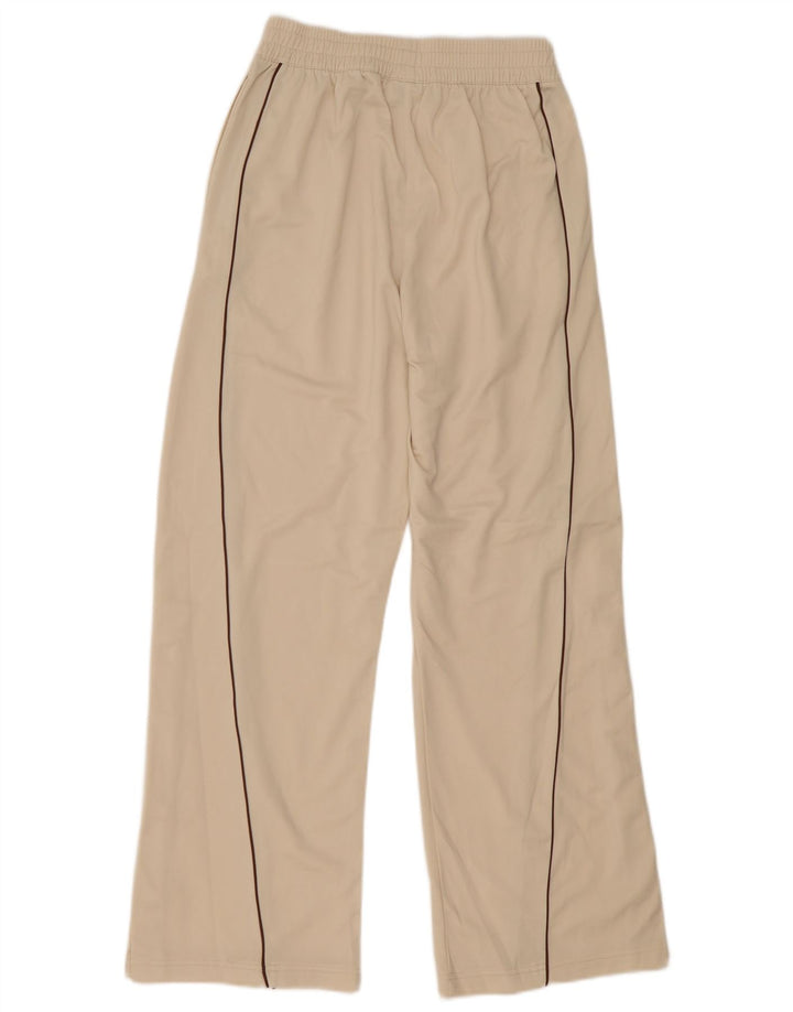 Reebok Mens Tracksuit Trousers Medium Off White Polyester