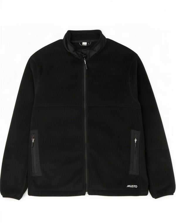 Musto Mens Fleece Jacket UK 40 Large Black Polyester