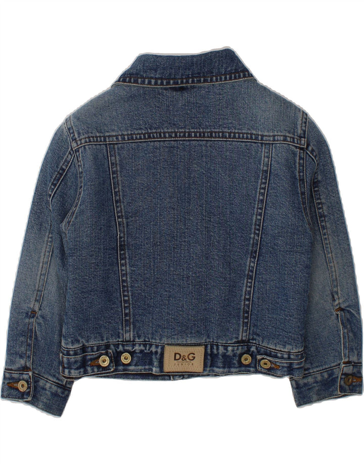 DOLCE & GABBANA Boys Denim Jacket 2-3 Years Navy Blue Cotton Vintage Dolce & Gabbana and Second-Hand Dolce & Gabbana from Messina Hembry 