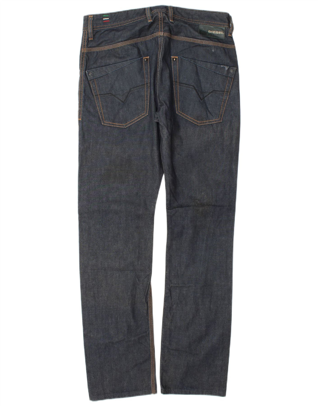 Diesel Mens Krooley Slim Jeans W30 L32 Navy Blue Cotton