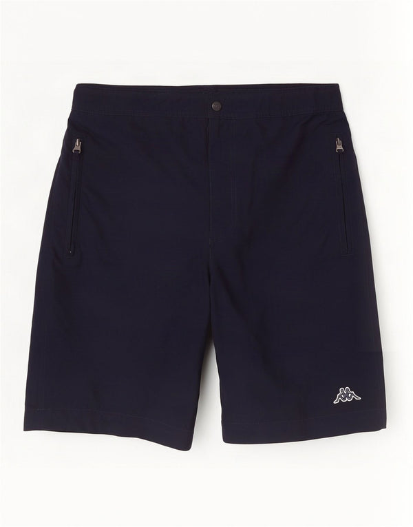 Kappa Mens Shorts Small W28 Navy Blue Polyester