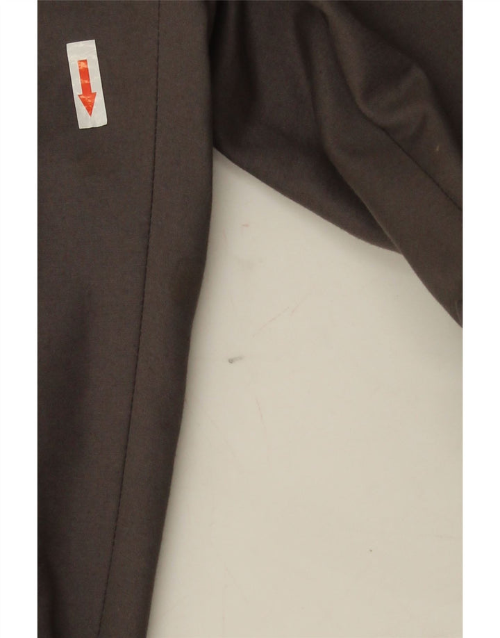 Marks & Spencer Mens Straight Suit Trousers W36 L31 Grey Cotton