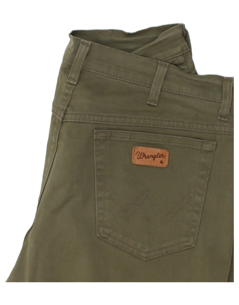 WRANGLER Mens Straight Casual Trousers W34 L28 Green Vintage Wrangler and Second-Hand Wrangler from Messina Hembry 