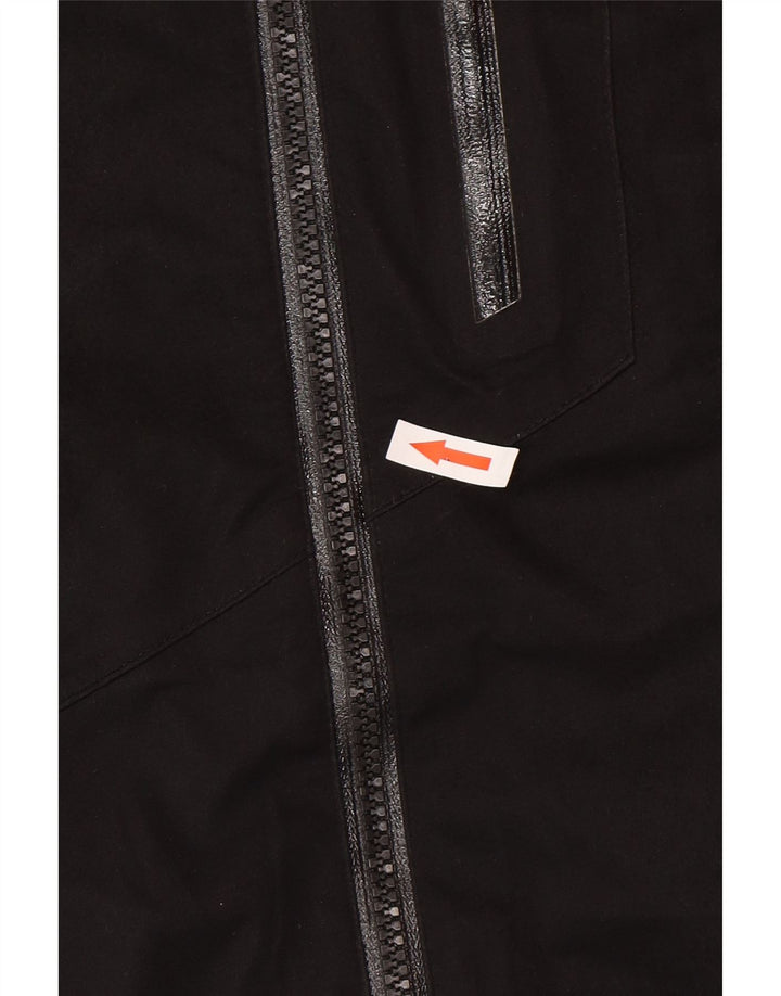 Mountain Warehouse Mens Hooded Rain Jacket UK 38 Medium Black Polyester