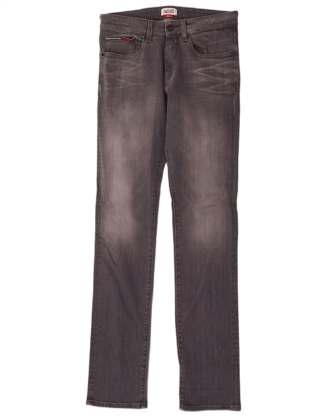 Tommy Hilfiger Womens Scanton Slim Jeans W32 L36 Grey Cotton