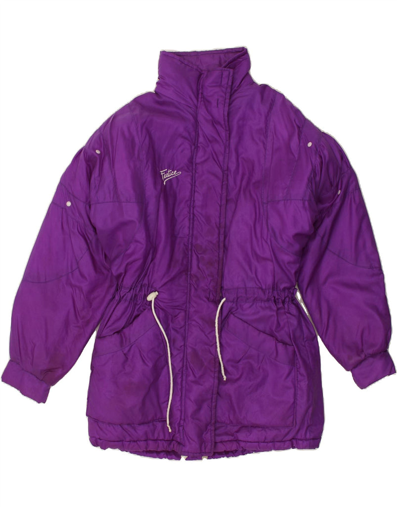 VINTAGE Womens Padded Jacket UK 18 XL Purple | Vintage Vintage | Thrift | Second-Hand Vintage | Used Clothing | Messina Hembry 