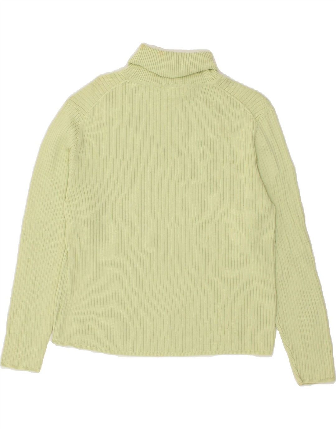 EDDIE BAUER Womens Petite Crop Roll Neck Jumper Sweater UK 14 Medium Green Vintage Eddie Bauer and Second-Hand Eddie Bauer from Messina Hembry 