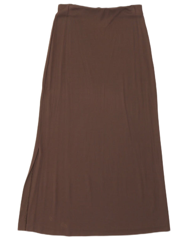 Sportmax Womens Maxi Skirt Medium W28  Brown Viscose