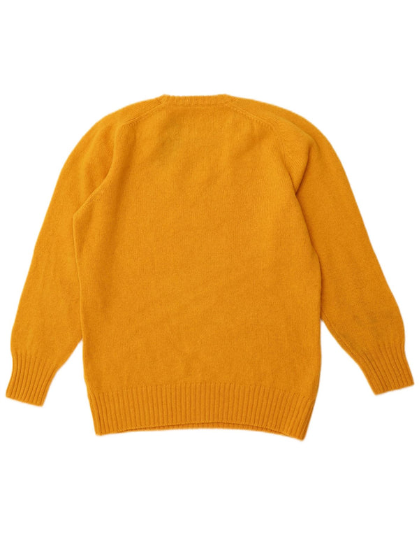 SERGIO TACCHINI Womens Crew Neck Jumper Sweater UK 14 Large Yellow