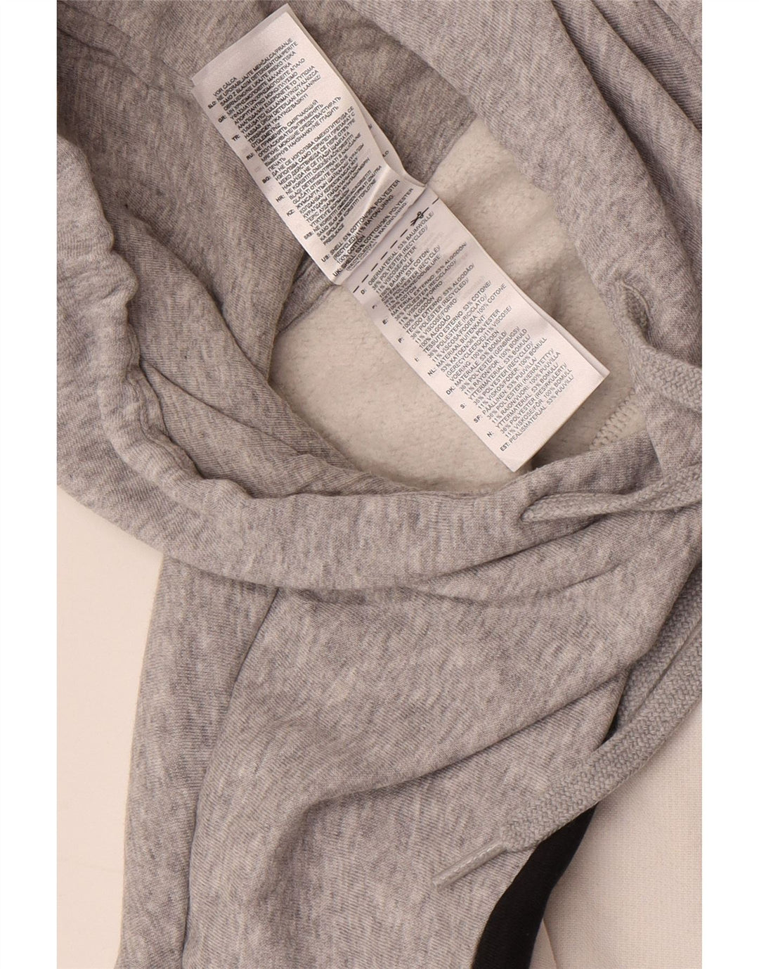 Adidas Mens Graphic Hoodie Jumper Medium Grey Colourblock Cotton