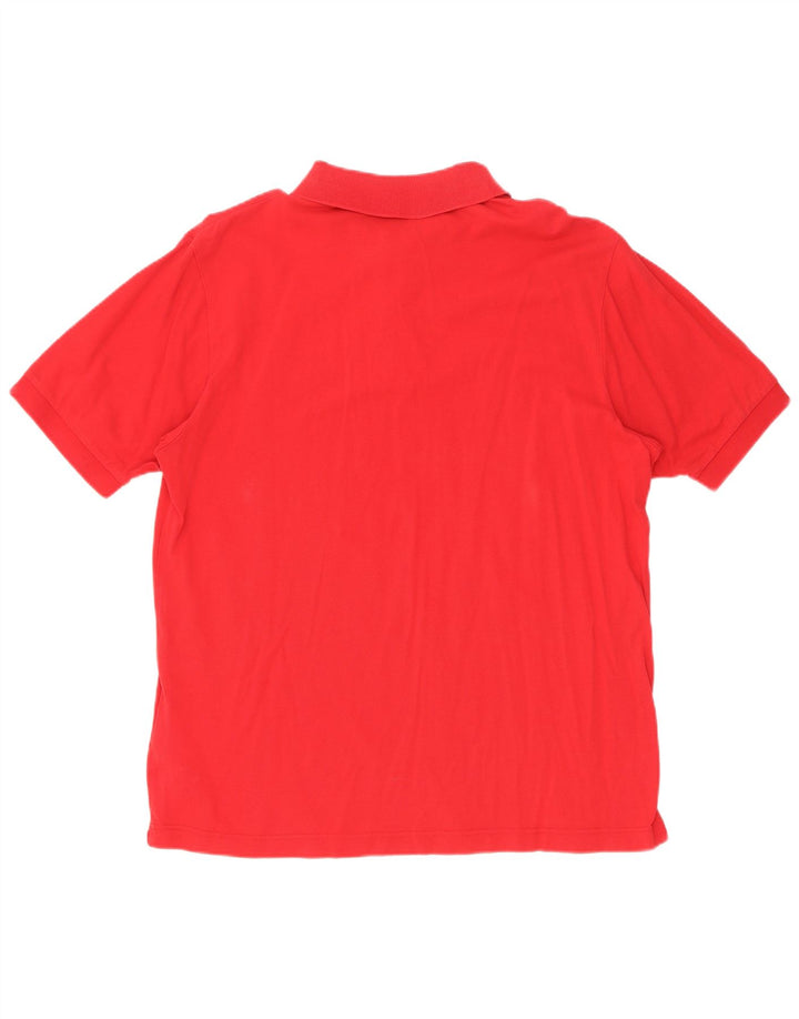 Sergio Tacchini Mens Polo Shirt IT 50 Medium Red Cotton