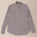 SIVIGLIA Mens Shirt Medium Blue Striped Cotton
