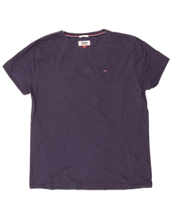 Tommy Hilfiger Mens Regular Fit T-Shirt Top Medium Navy Blue Cotton