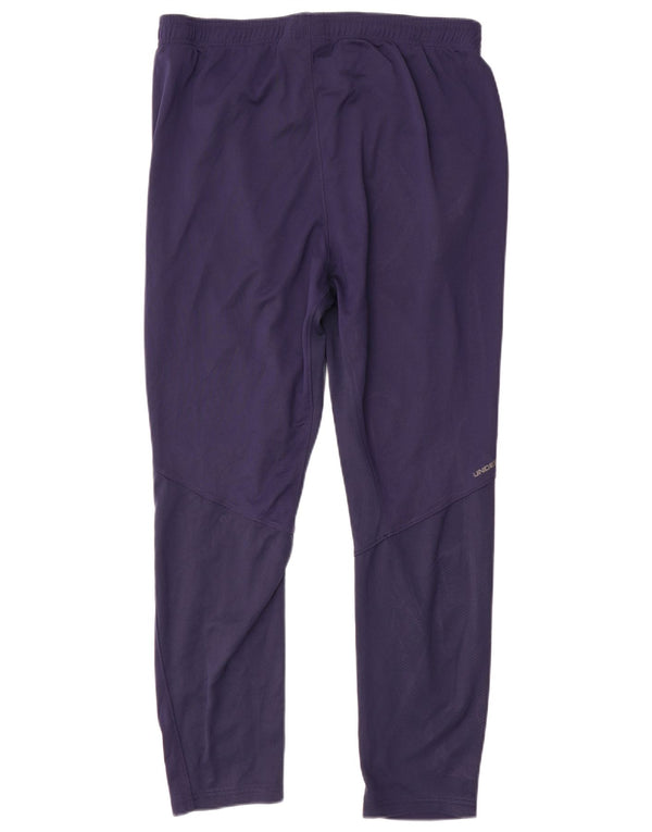 Under Armour Mens Tracksuit Trousers XL Navy Blue Polyester