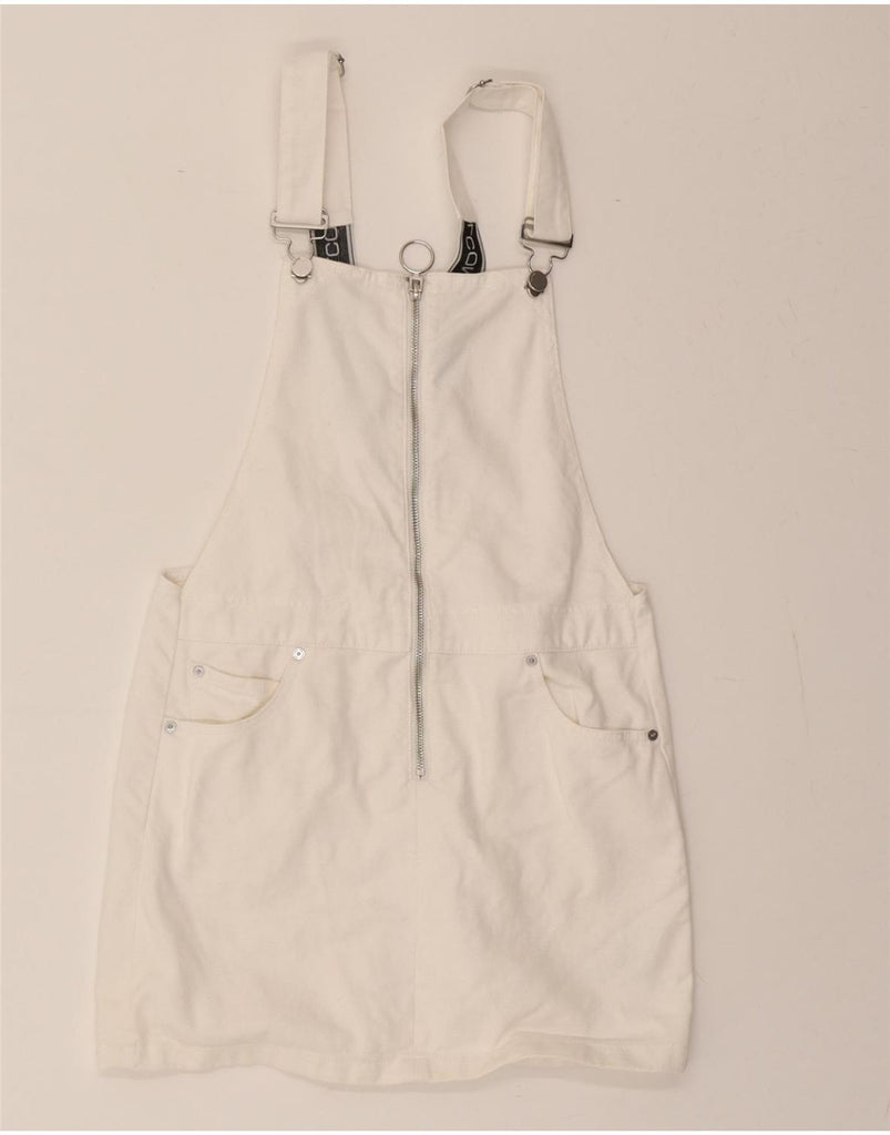 VOLCOM Womens Dungarees Skirt XS W30 White Cotton Vintage Volcom and Second-Hand Volcom from Messina Hembry 