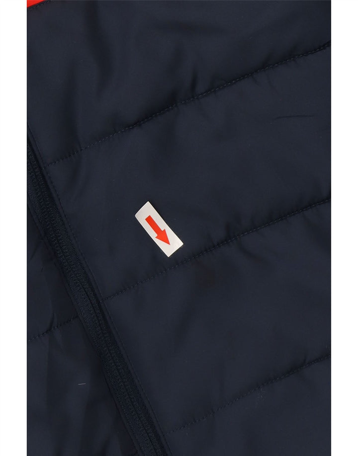 Puma Boys Padded Gilet 7-8 Years Navy Blue Colourblock Polyester