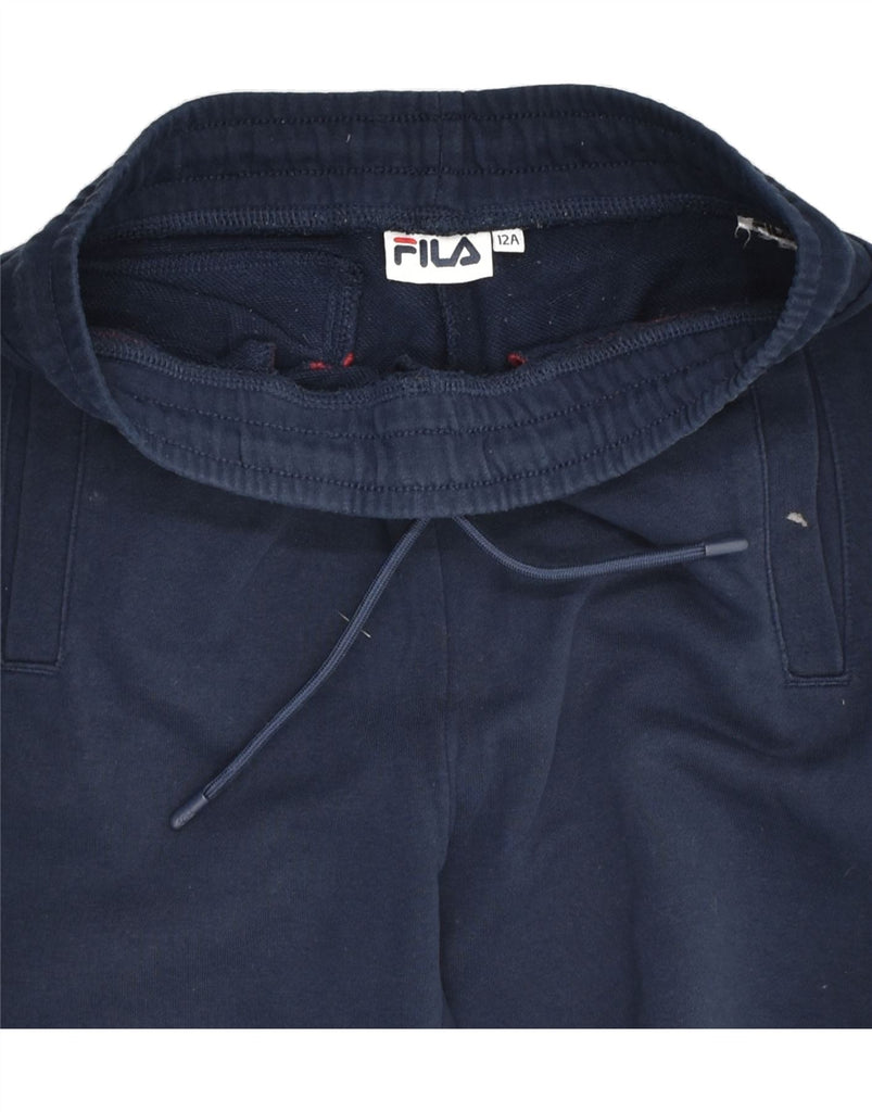 FILA Boys Tracksuit Trousers Joggers 11-12 Years Navy Blue | Vintage Fila | Thrift | Second-Hand Fila | Used Clothing | Messina Hembry 