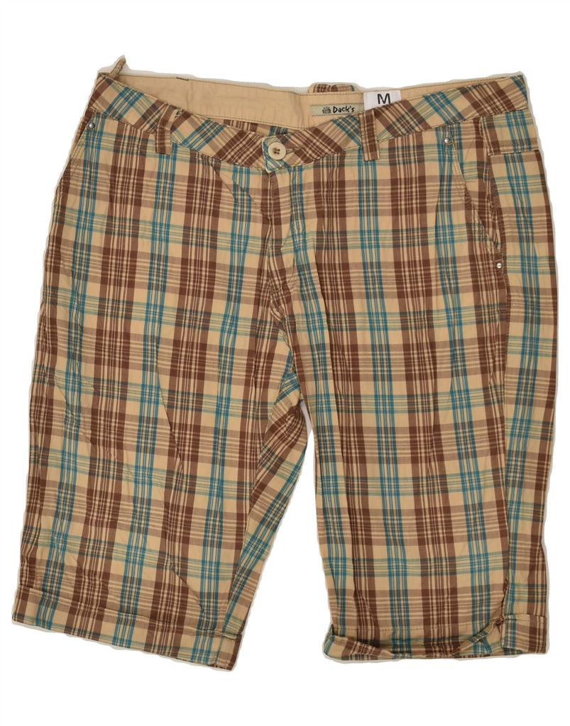 DACK'S Mens Chino Shorts IT 48 Medium W32  Brown Check Cotton | Vintage Dack's | Thrift | Second-Hand Dack's | Used Clothing | Messina Hembry 
