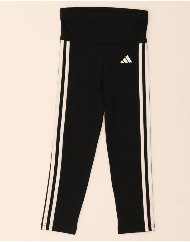 Adidas Girls Aeroready Leggings 7-8 Years  Black Polyester